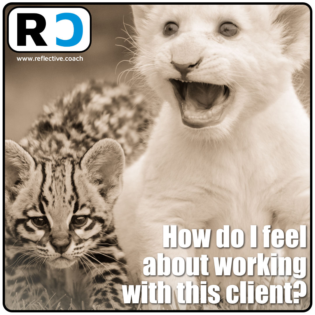 Reflective Coach Coaching Reflection Card 023 - How do I feel about working with this client?